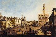Piazza della Signoria in Florence, Bernardo Bellotto